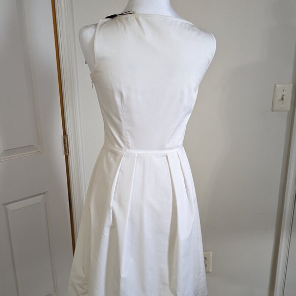 Elie Tahari Beautiful White Sleeveless Dress- NWT Size 2 - Picture 3 of 15